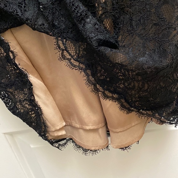 NWOT BCBGMaxAzria Lila Black lace bustier dress lined size 4 - Picture 12 of 15